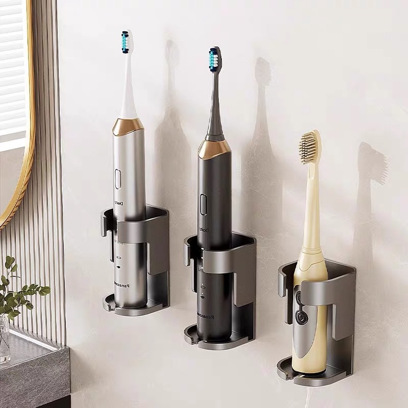 Wall Anchor Plastic - Metal Toothbrush Holder Wall-Mounted Electric Toothbrush