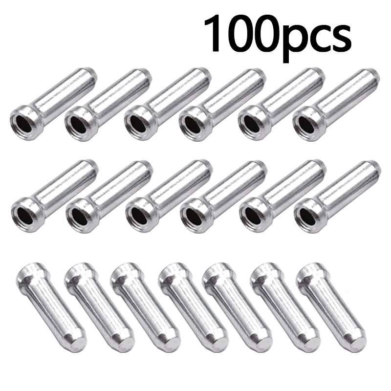 Wire Connector Cap - 100pcs Bicycle Brake Shifter Cable Tips