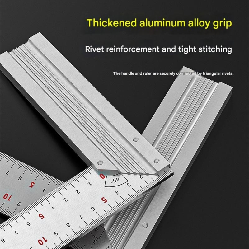 Home Improvement Mark - A2BE Aluminum Square Ruler For Marking