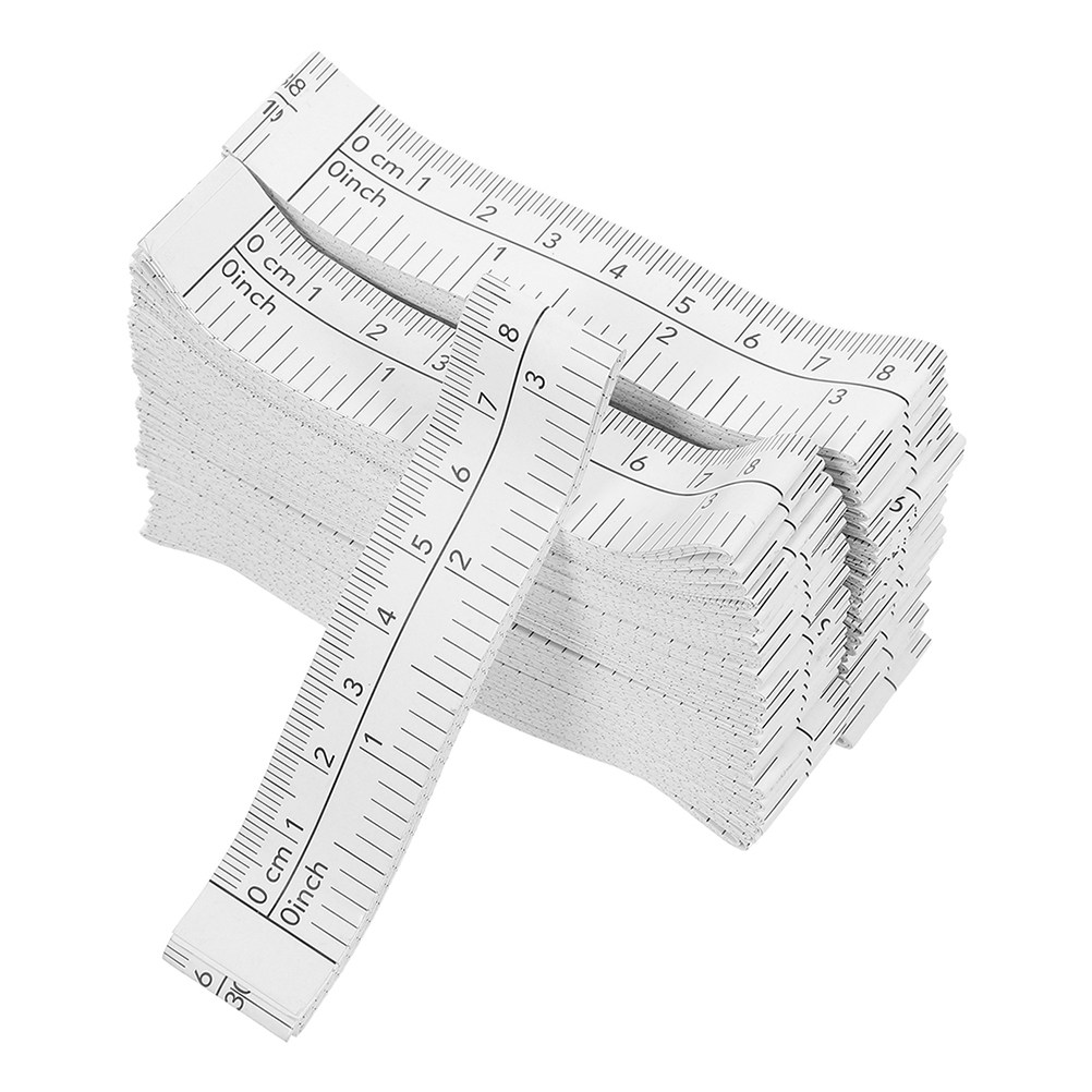 Home Improvement Mark - 100Pcs Paper Measuring Tape 1.5m Dual-Sided