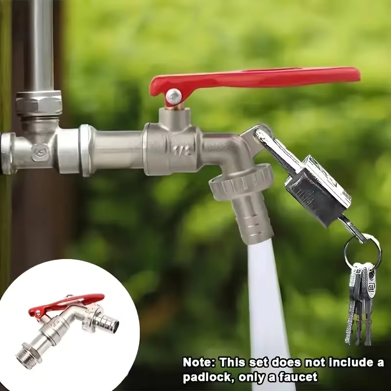 Home Improvement Help - 1Pc 1/2 Inch Zinc Alloy Faucet