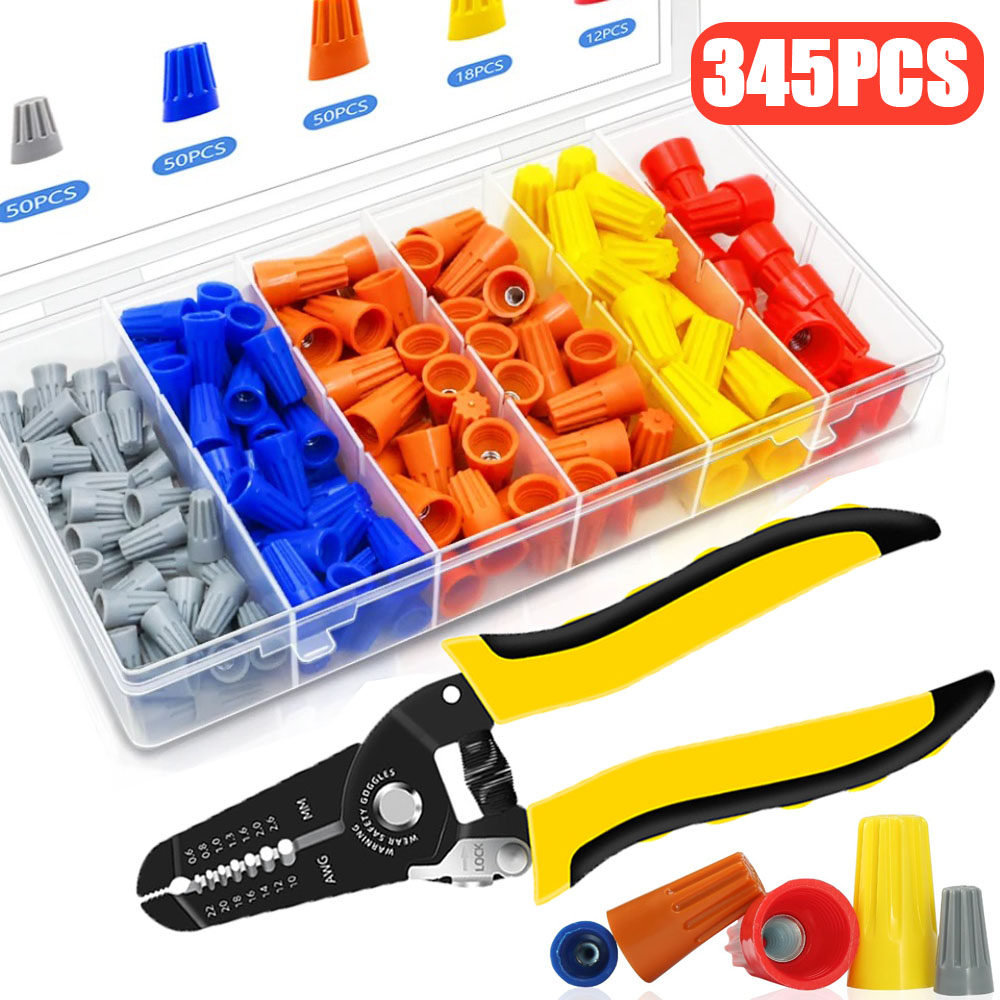 Wire Connector Cap - 345PCS Crimping Cap Fast Wire Connector