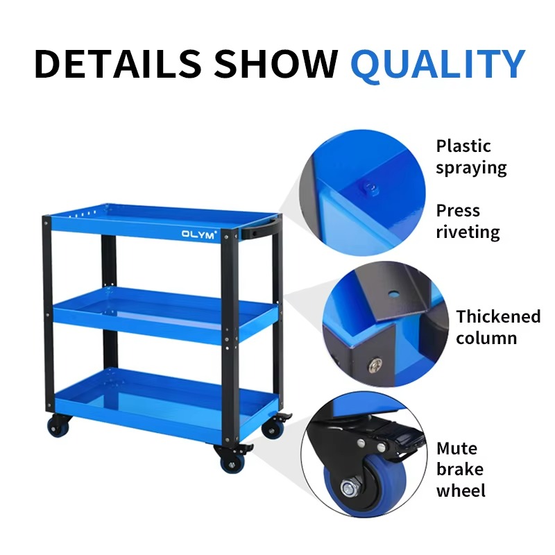 Home Improvement And Services - Heavy-D uty 3-Tier Mechanic Tool Cart