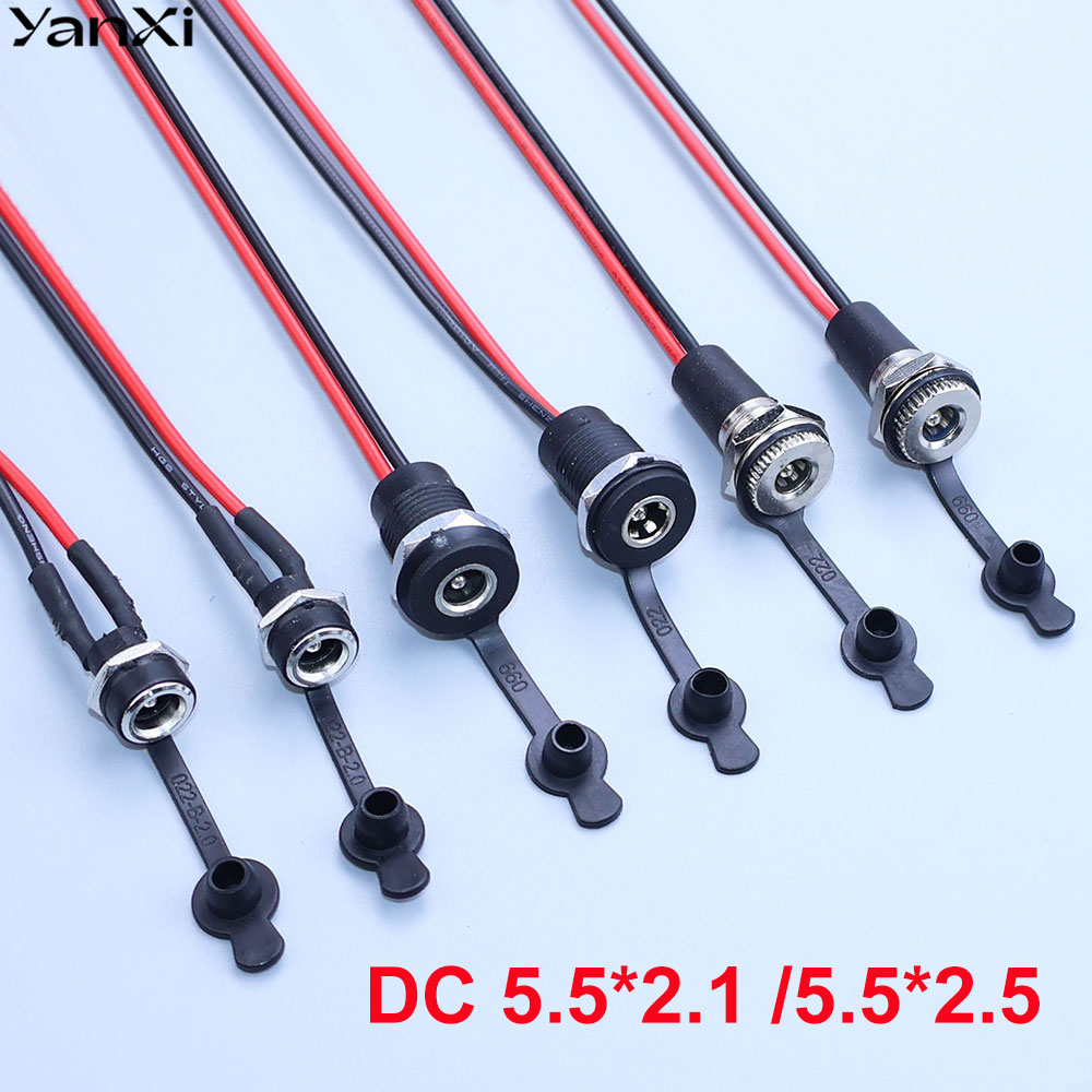 Wire Connector Cap - YanXi 5.5*2.1mm/5.5*2.5mm 18AWG DC Power Female