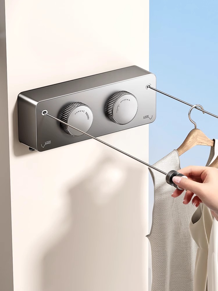 Wall Anchor Plastic - Retractable Clothesline Collection Laundry Extendable Wall