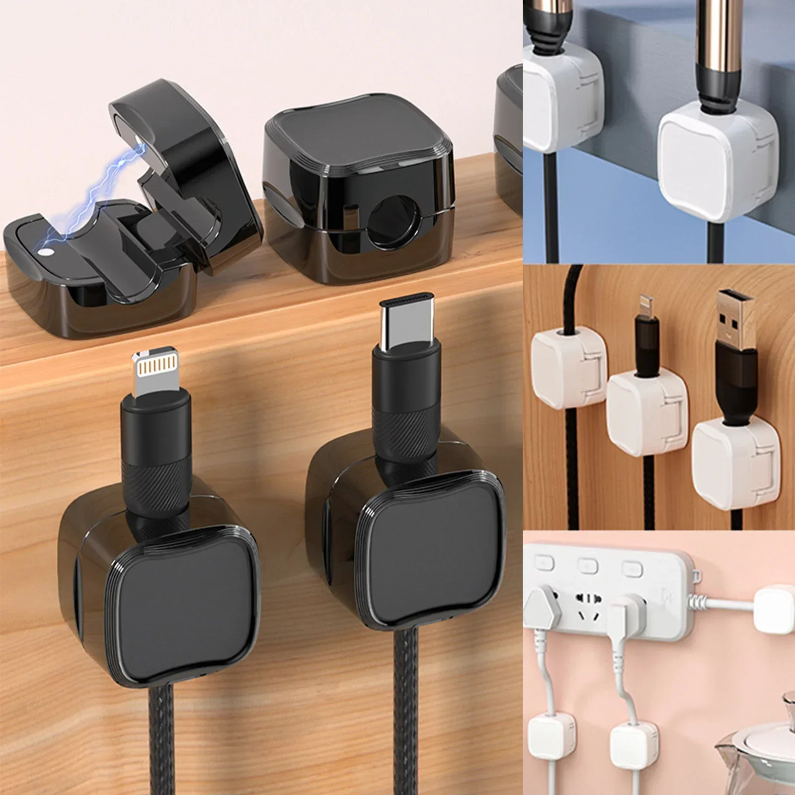 6/12/24PCS Magnetic Cable Orga - Wall Anchor Plastic ulasan dan harga