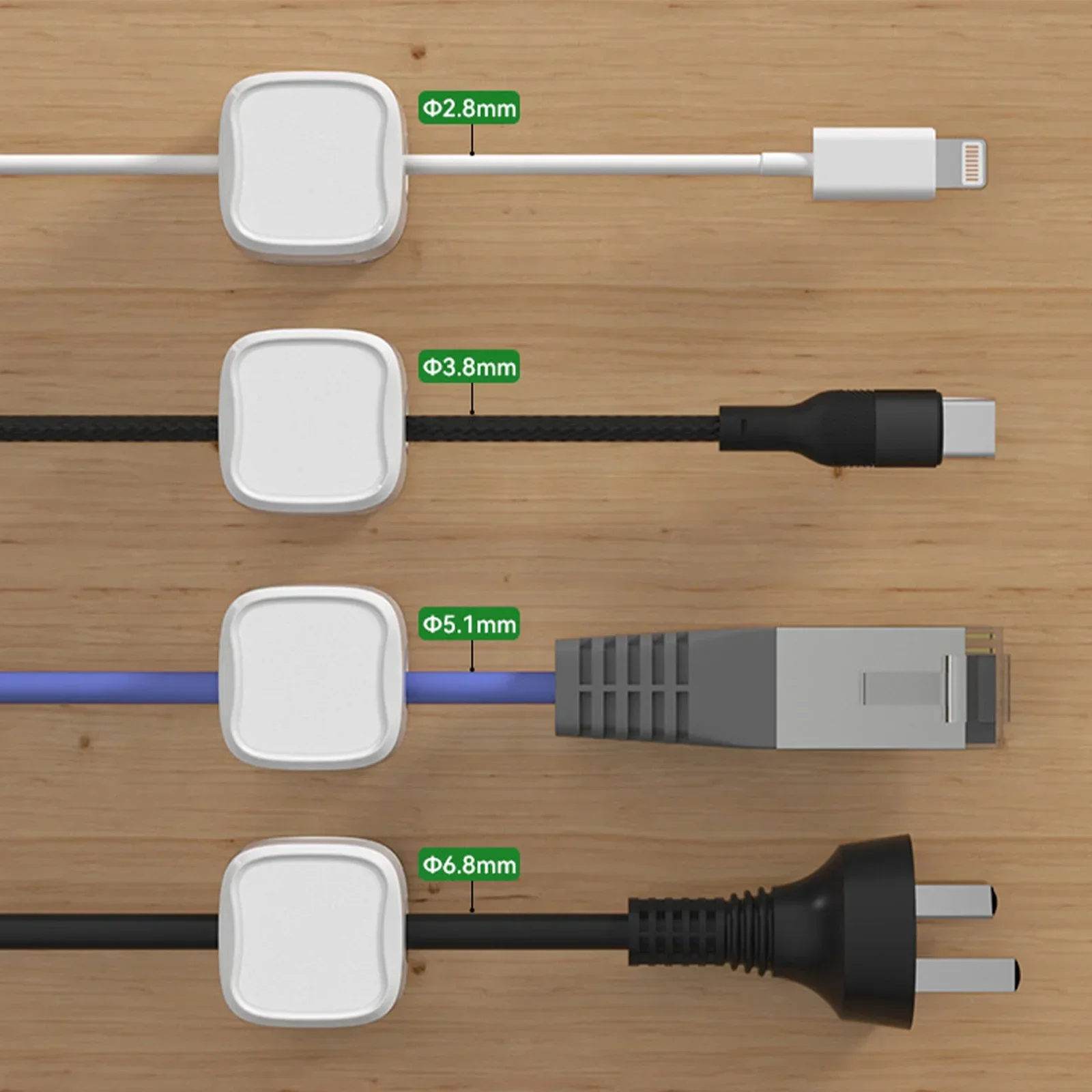6/12/24PCS Magnetic Cable Orga - Wall Anchor Plastic ulasan dan harga