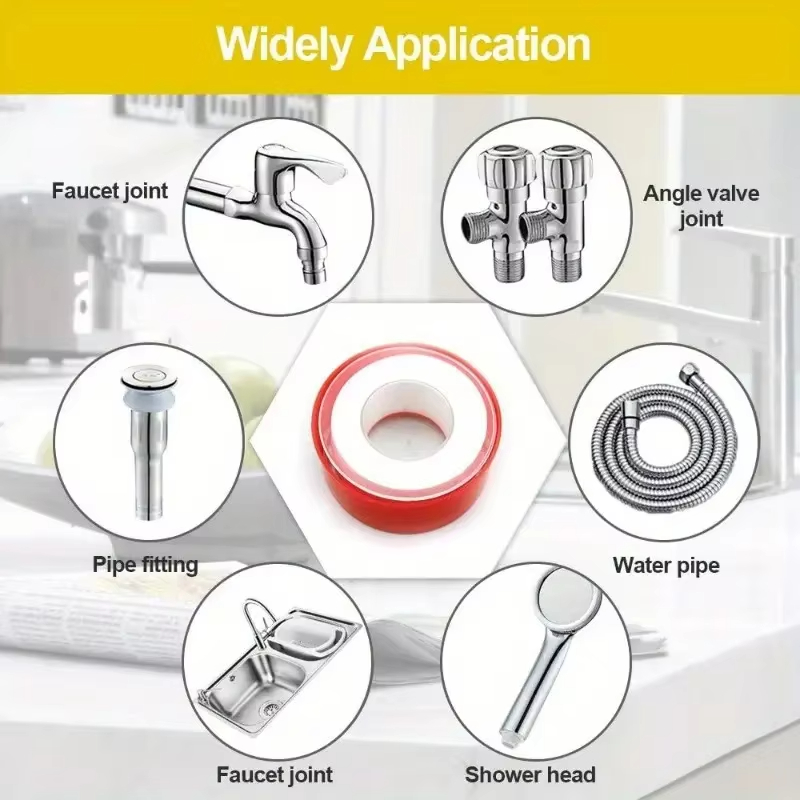 Red Shell Raw Material Tape PT - Plumbing Tape Ptfe ulasan dan harga