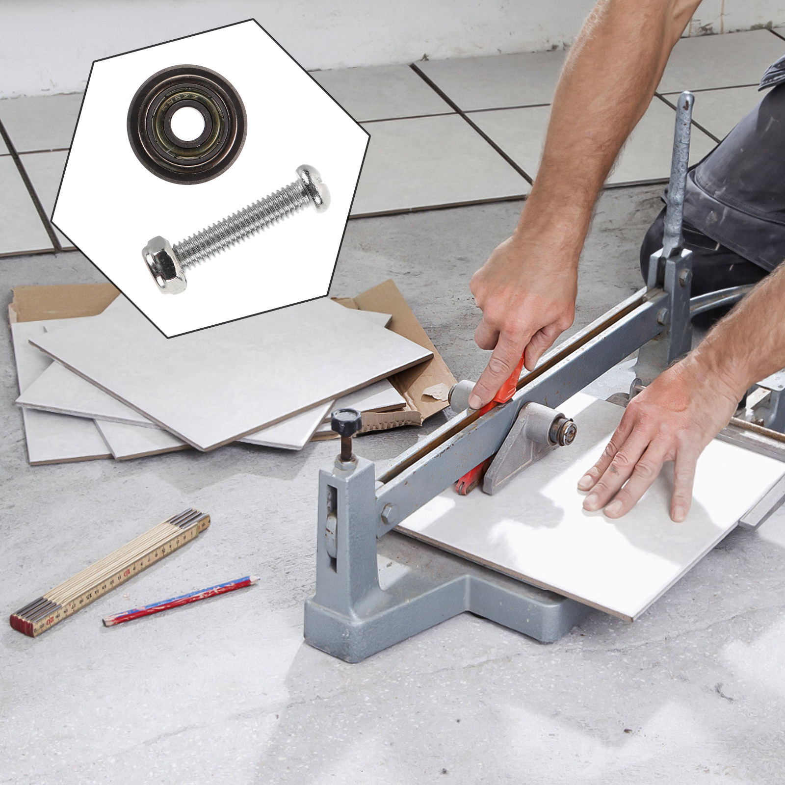 1Set Manual Tile Cutter Bearin - Tile Cutter Scoring ulasan dan harga