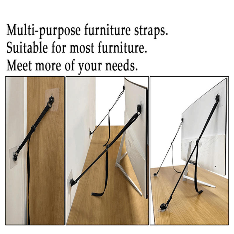 2 Pack Adjustable TV Safety St - Wall Anchor Plastic ulasan dan harga