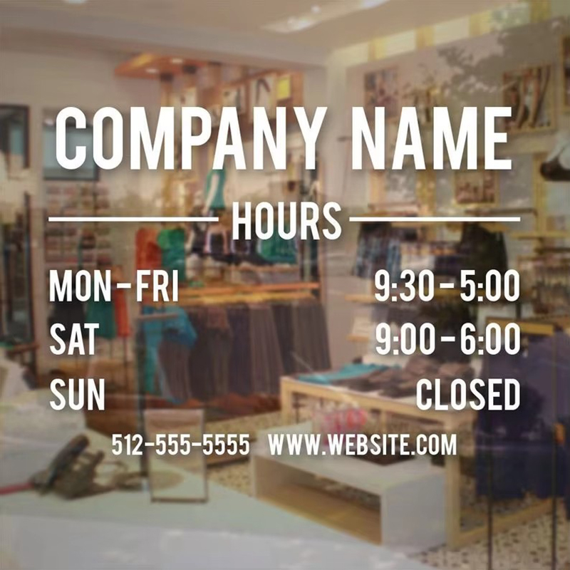 Customized Store Hours Sign Wi - Vinyl Floor Plank ulasan dan harga