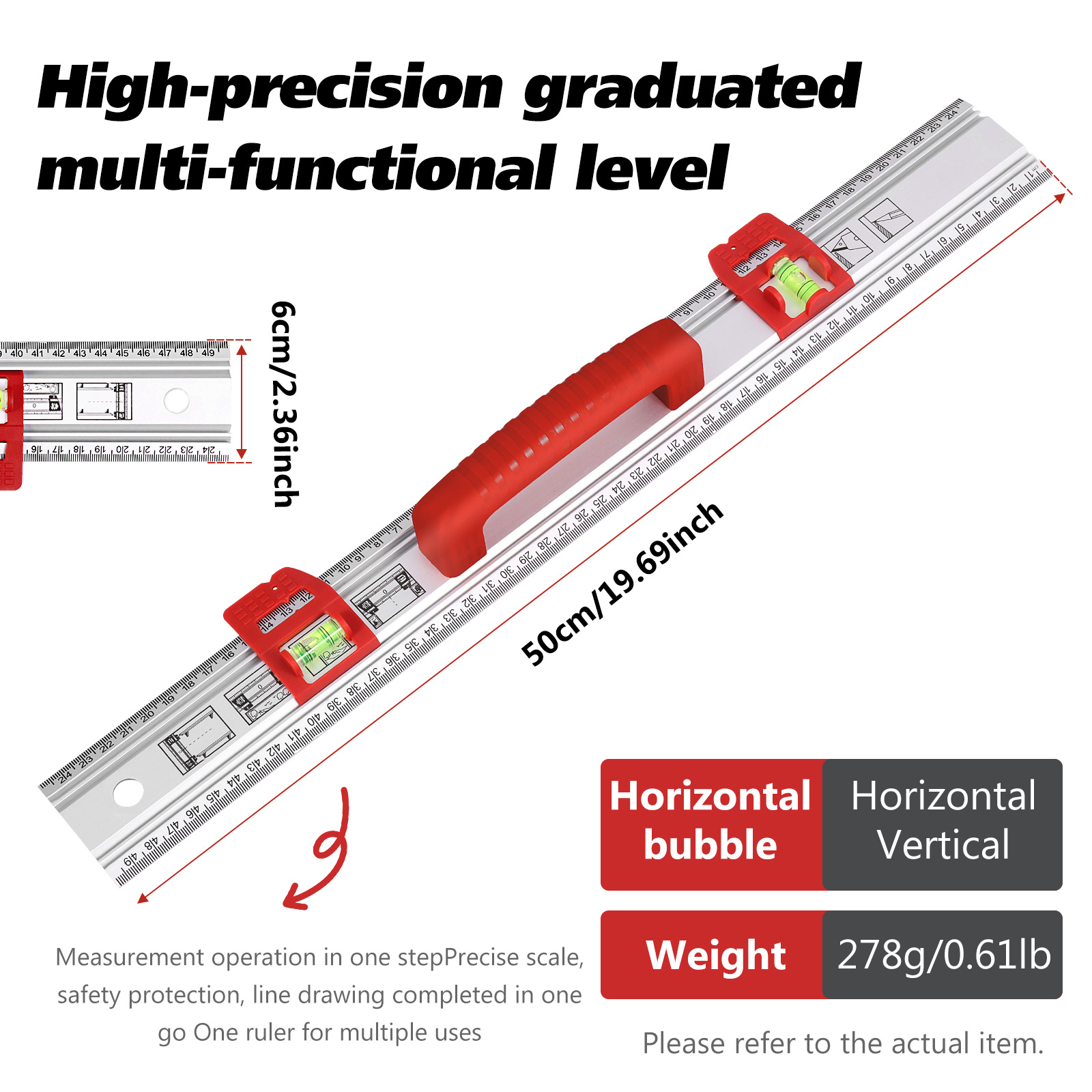 Aluminum Level Ruler Sliding G - Home Improvement Mark ulasan dan harga