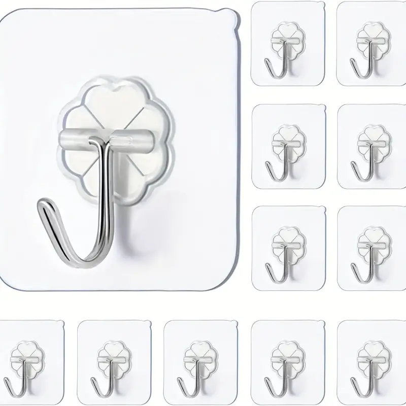 Strong Self Adhesive Hooks Hea - Wall Anchor Plastic ulasan dan harga