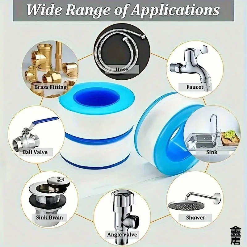 10 PCS Seal Tape Thread Seal W - Plumbing Tape Ptfe ulasan dan harga