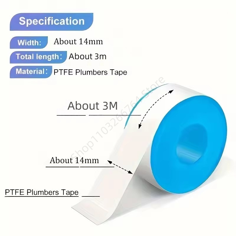 1/5/10Pcs PTFE Water Pipe Tape - Plumbing Tape Ptfe ulasan dan harga