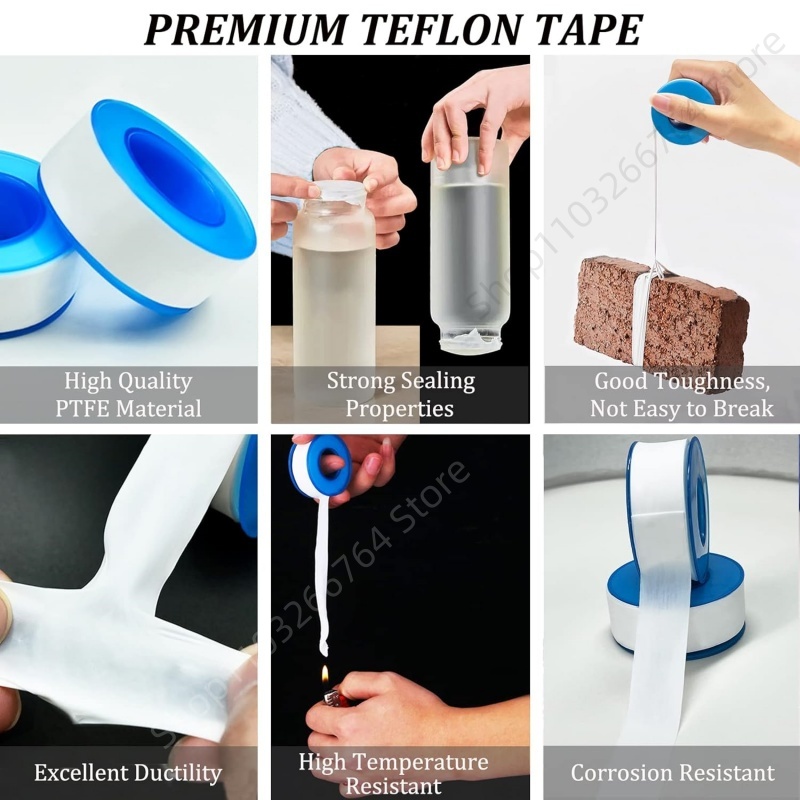 1/5/10Pcs PTFE Water Pipe Tape - Plumbing Tape Ptfe ulasan dan harga