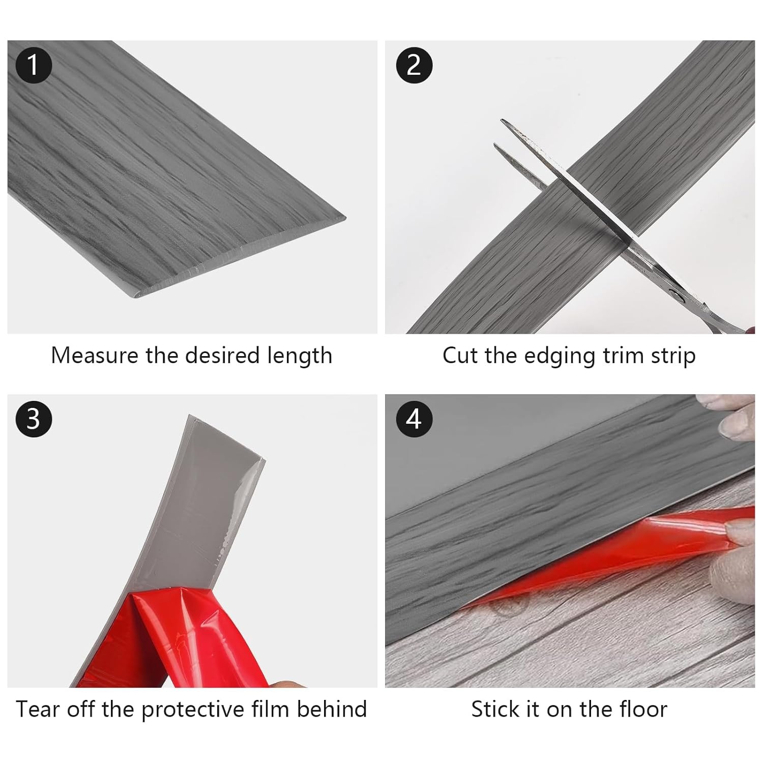 1PC 1mx5cm Self Adhesive Floor - Vinyl Floor Plank ulasan dan harga