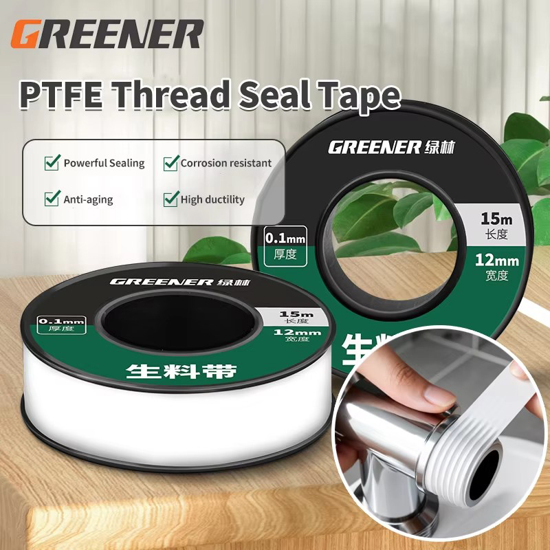 GREENERY 15m Plumbing Sealant  - Plumbing Tape Ptfe ulasan dan harga