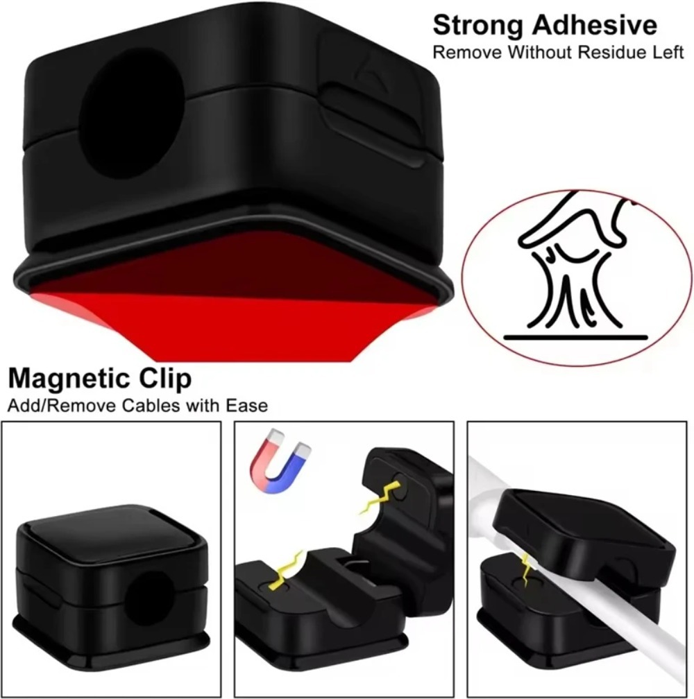 Magnetic Strong ​Cable Clips A - Wall Anchor Plastic ulasan dan harga
