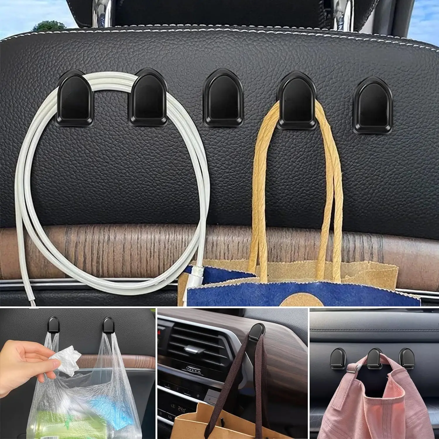 Mini Car Hooks Interior Storag - Wall Anchor Plastic ulasan dan harga