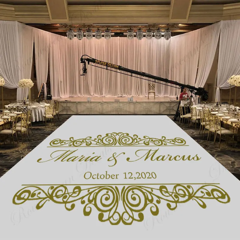 Custom Wedding Name & Date Mon - Vinyl Floor Plank ulasan dan harga
