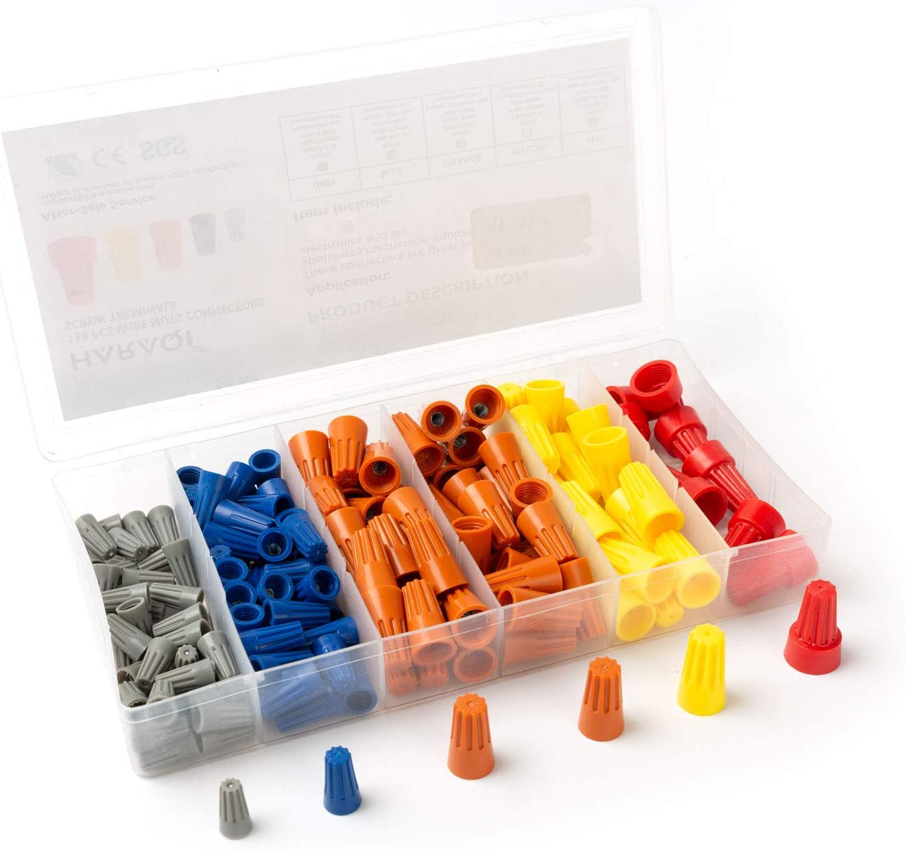 110/158/220Pcs Screw Crimp Cap - Wire Connector Cap ulasan dan harga