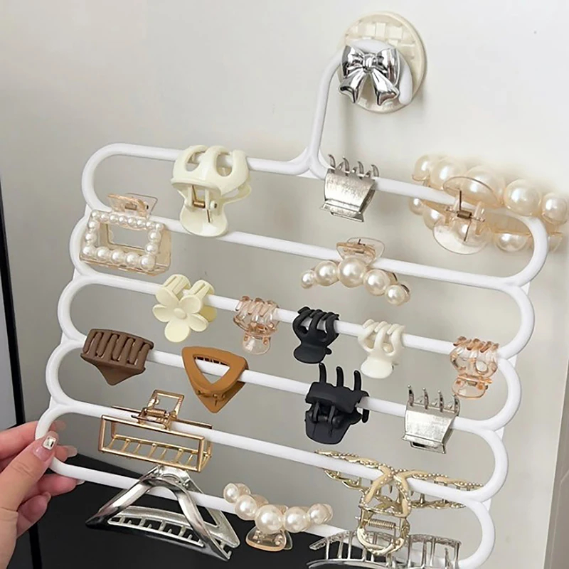 5 Layers Hair Claw Storage Rac - Wall Anchor Plastic ulasan dan harga