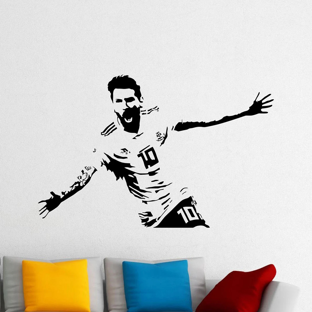 Messi Wall Decal Vinyl Sticker - Vinyl Floor Plank ulasan dan harga
