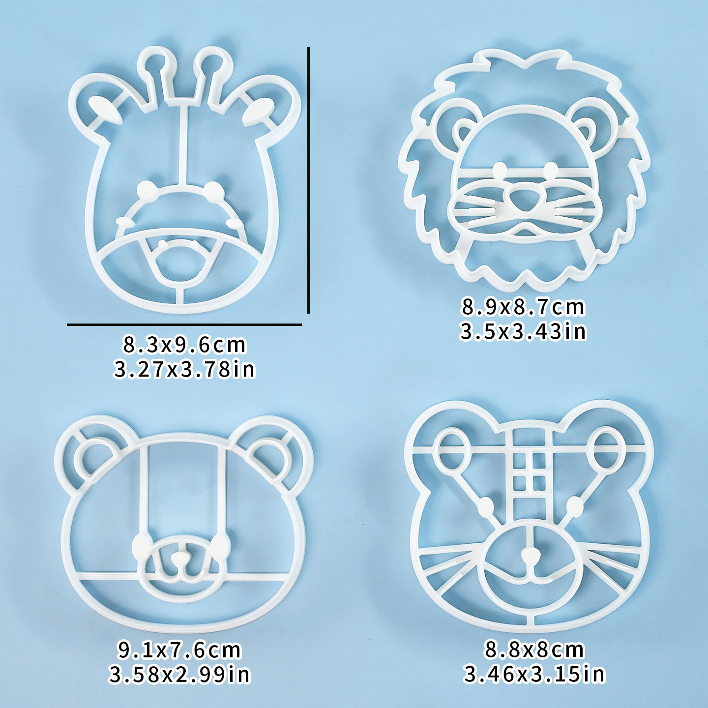 4 Pcs Animal Cookie Cutters Se - Home Improvement Help ulasan dan harga