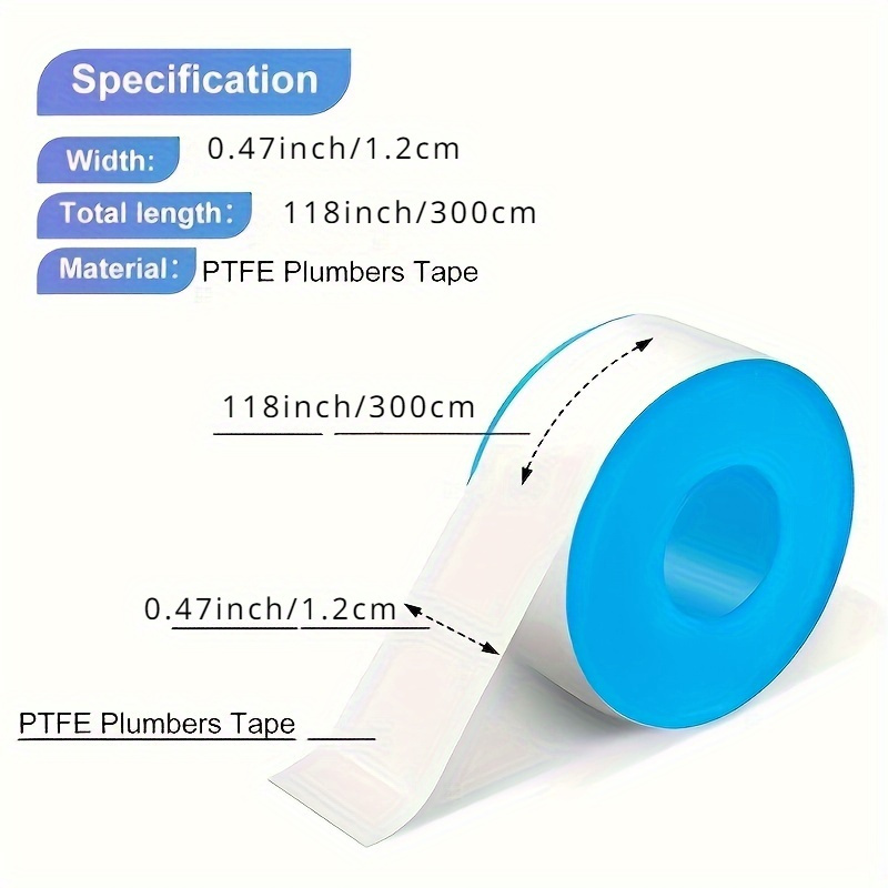 3/6/10 Pieces of Water Pipe Ta - Plumbing Tape Ptfe ulasan dan harga