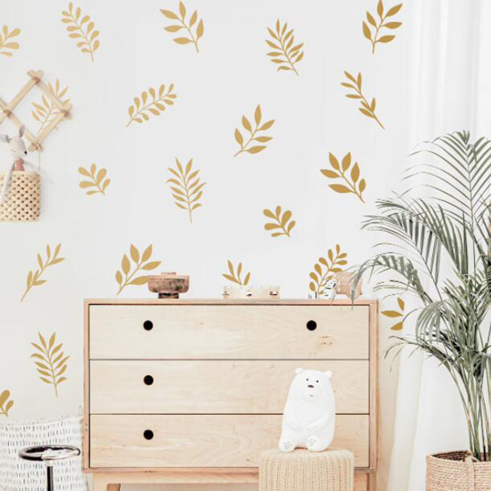 41Pcs Botanical Leaf Wall Stic - Vinyl Floor Plank ulasan dan harga