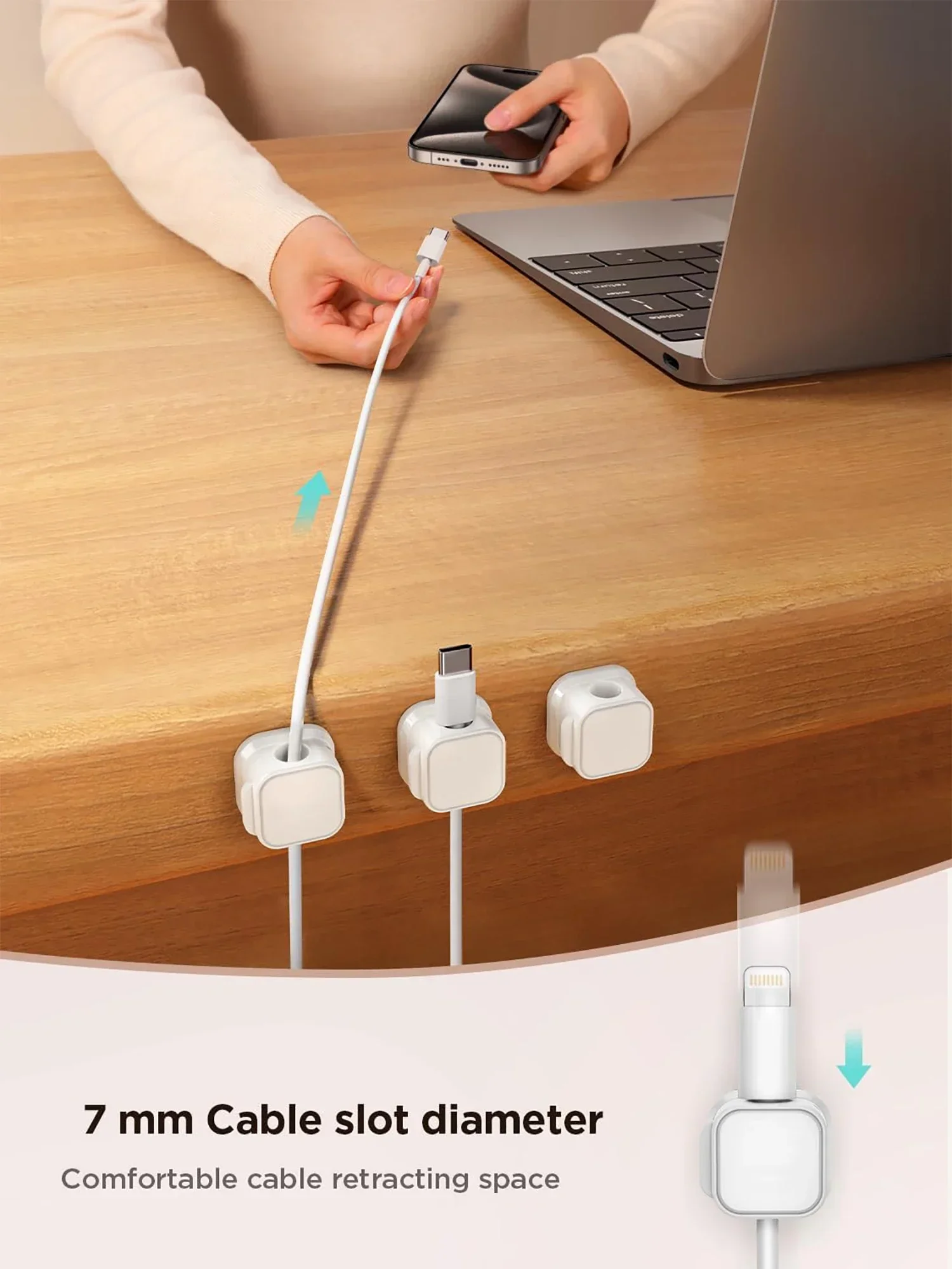 ​Magnetic Cable Clips Adjustab - Wall Anchor Plastic ulasan dan harga