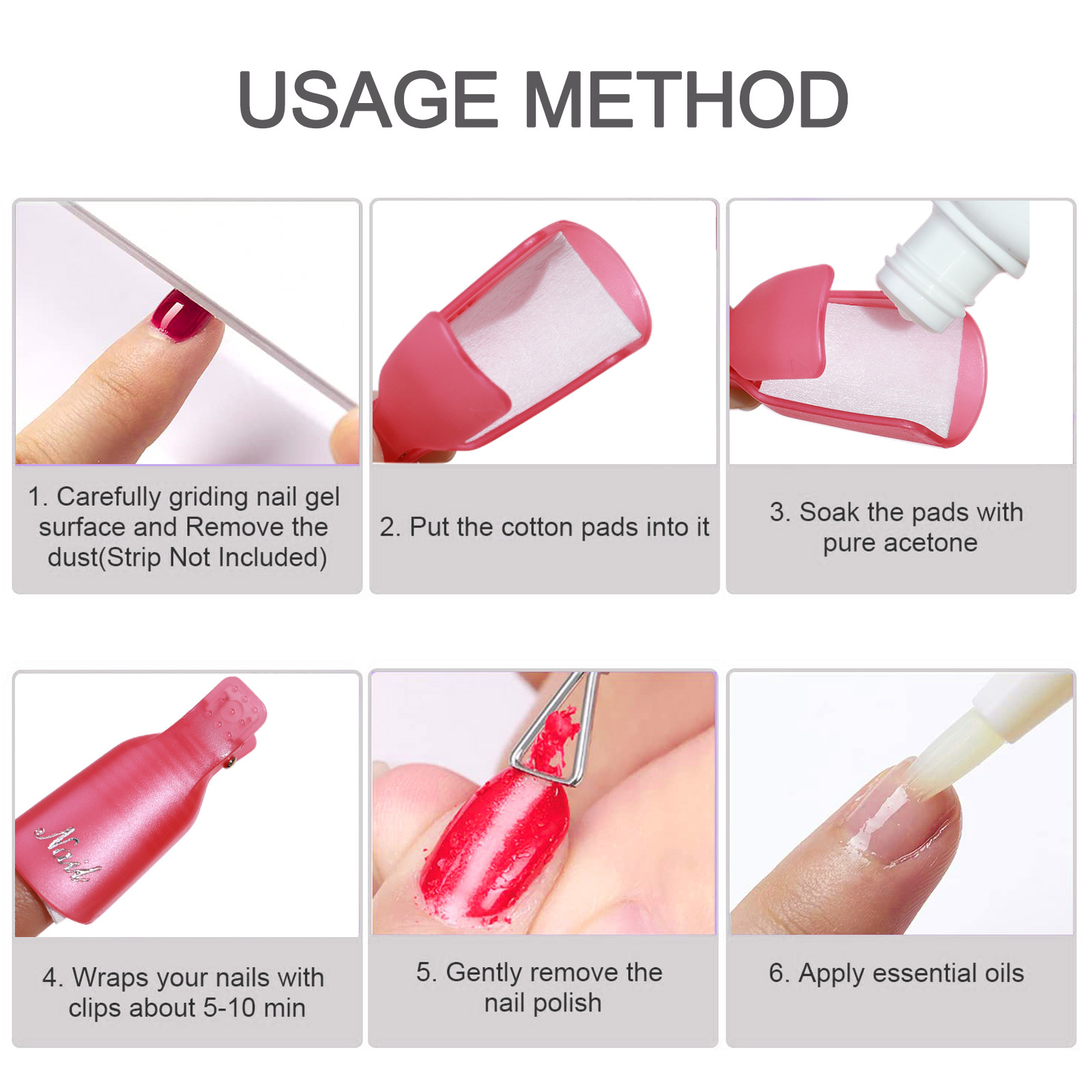 10 Pcs Nail Polish Remover Cli - Home Improvement Help ulasan dan harga
